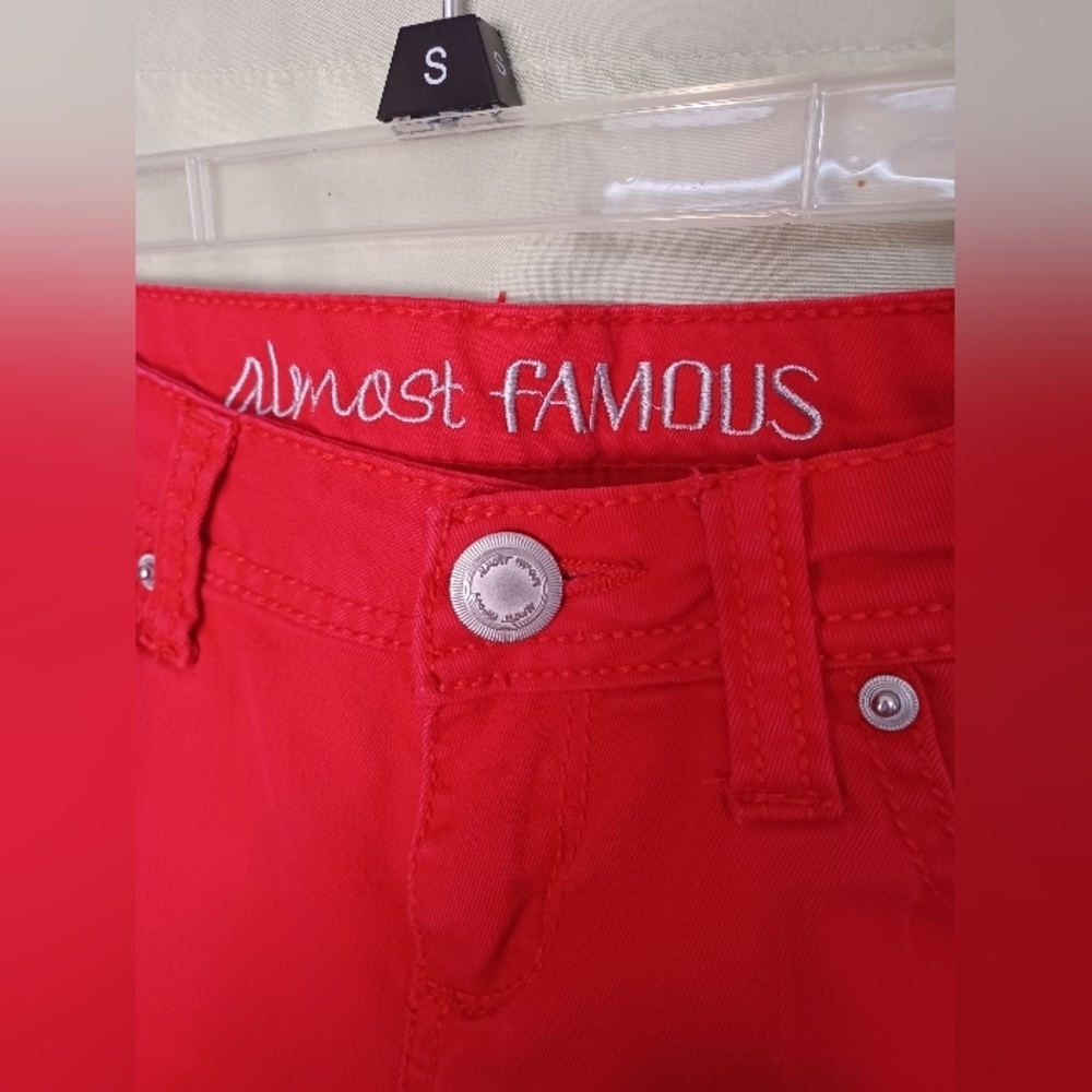 Almost Famous Red Skinny Denim Jeans - Picture 6 of 15